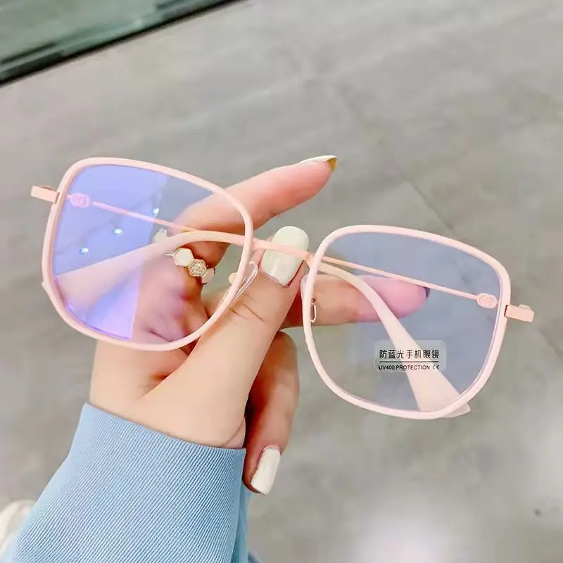 

Transparent Computer Glasses Frame Women Men Anti Blue Light Round Eyewear Blocking Glasses Optical Spectacle Eyeglass Glasses