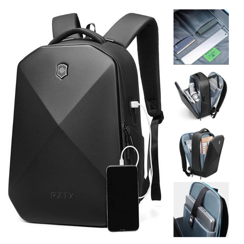 SUUTOOP Men Multifunction 15.6 Inch Laptop Backpack USB Charging Travel Notebook Backpack Business Rucksack School Bag For Male