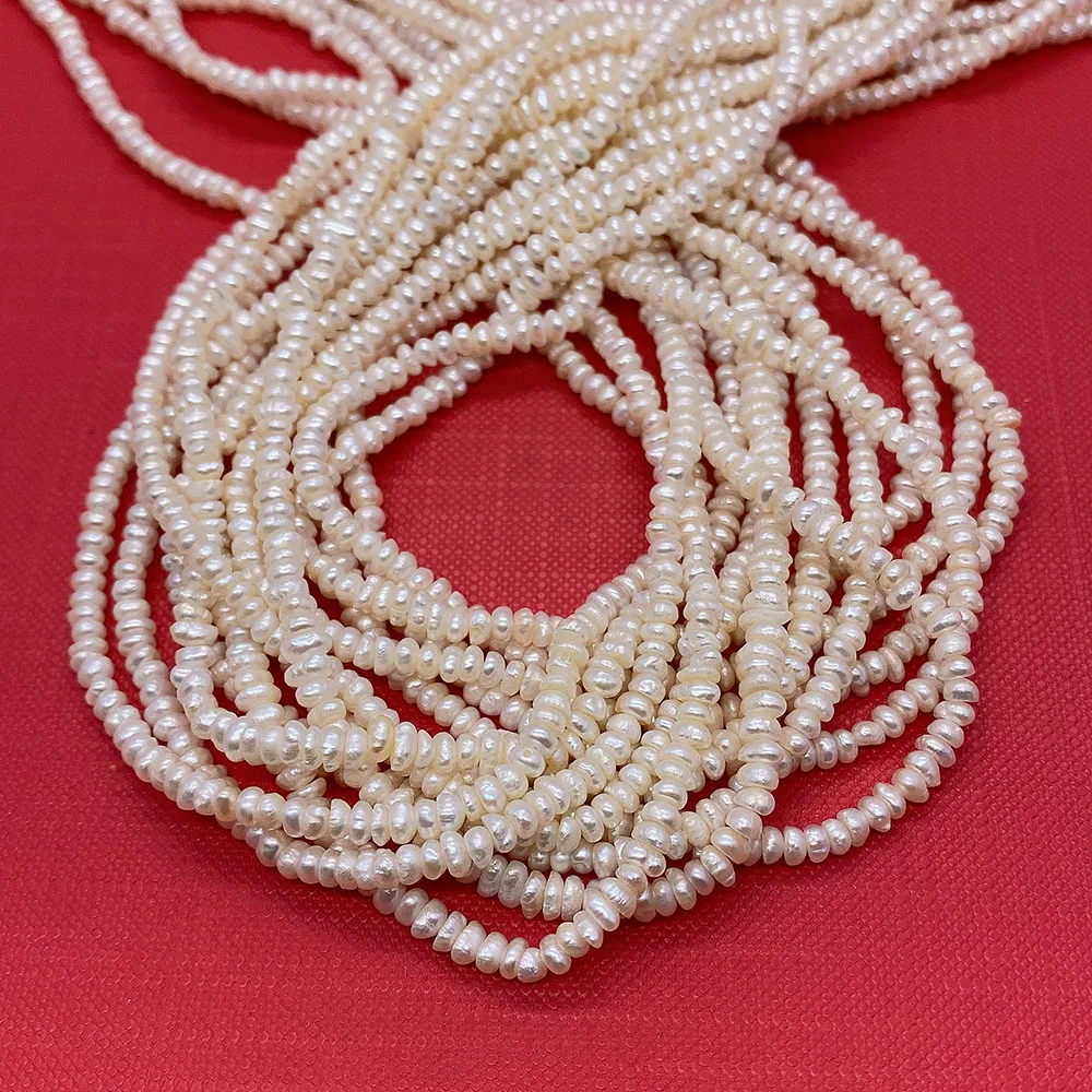

Irregular Flat Round Natural Freshwater Pearl Bead A Grade Pearl Loose Beads for Jewelry Making DIY Necklace Bracelet Accessory