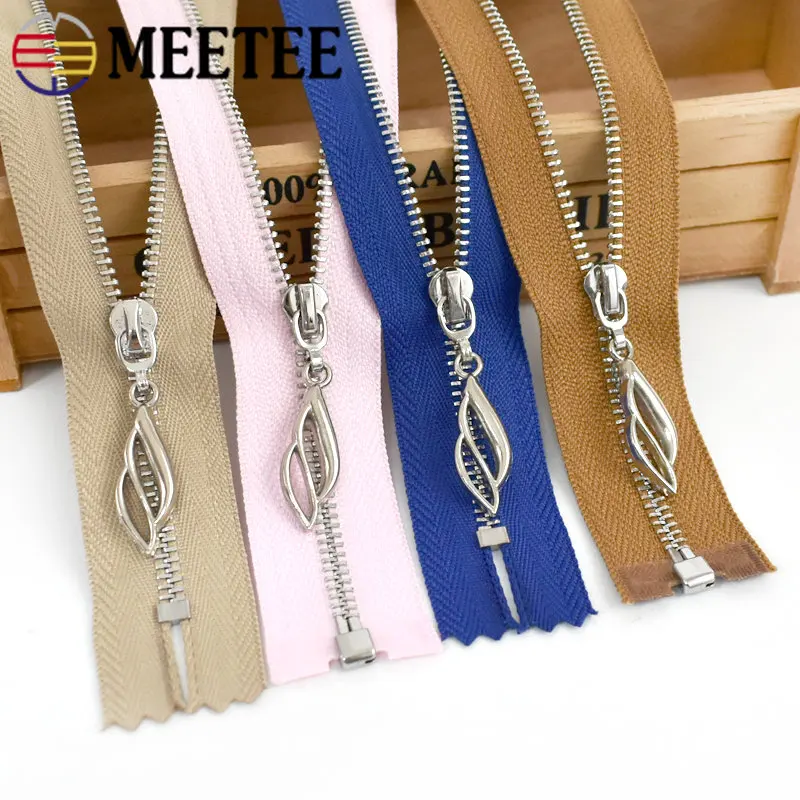 

2/5Pcs 3# 15-70cm Metal Zipper for Sewing Close Open End Zippers Bag Wallet Decorative Zip Repair Kit DIY Garment Accessories