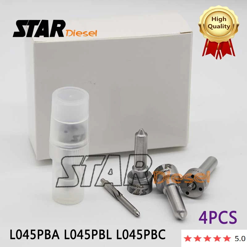 

STAR Diesel 4PCS Nozzle L045PBA L045PBL L045PBC Fuel Injector Repair Kits For Common Rail Injector Sprayer