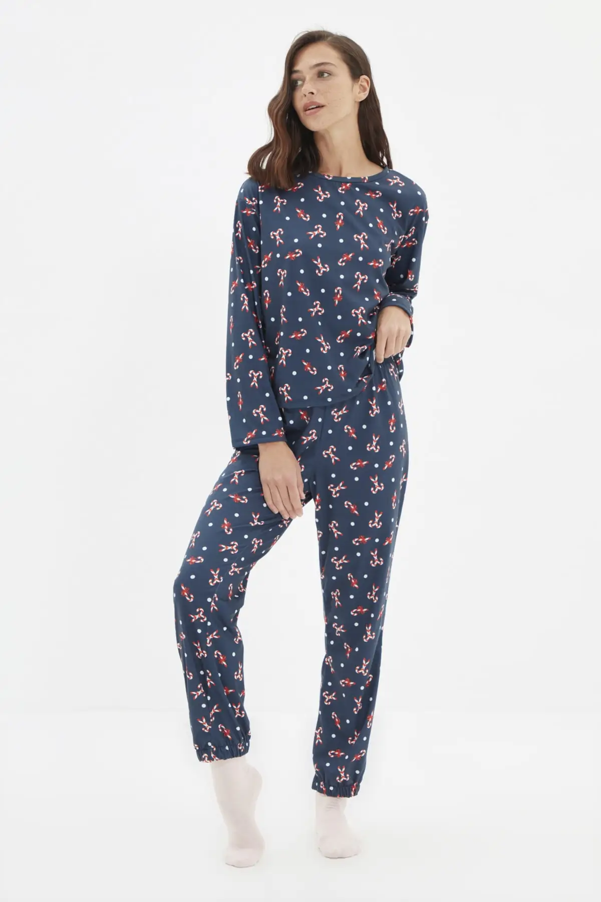 

Trendyol Christmas Knitting Themed Pajamas set THMAW22PT1014