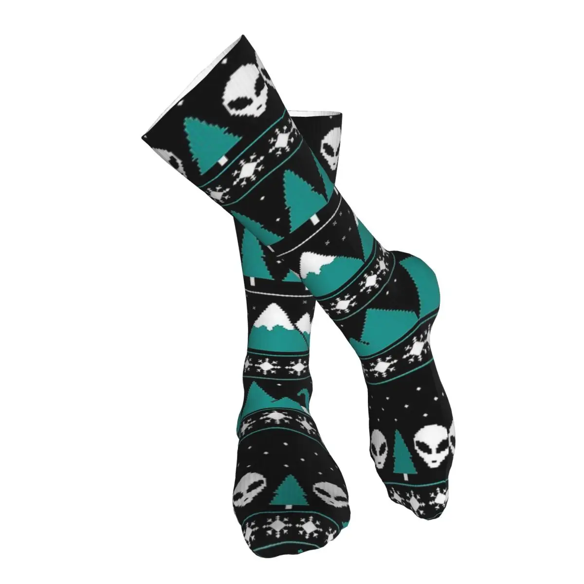 

Paranormal Christmas Sweater Adult Stockings Not Easy to Pilling For Daily Matching Medium thickness All Seasons
