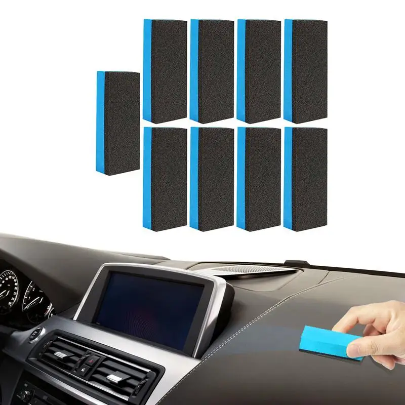 

Car Use Polishing Sponge Large Multi-use Reusable Abrasive Sponge Cleaning Car Ceramic Coating Soft Anti-wear Tool 10pcs