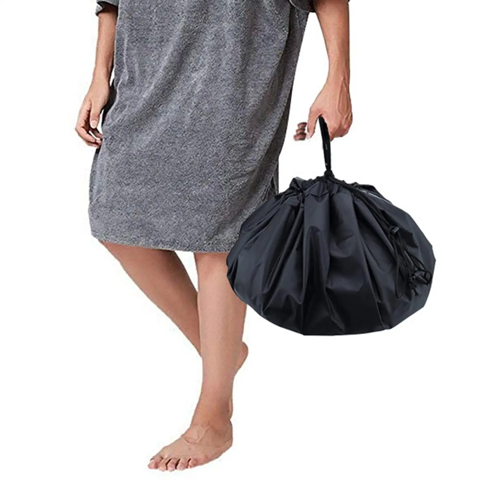 

90cm Wetsuit Changing Mat Portable Swimsuit Storage Bag Drawstring Protective