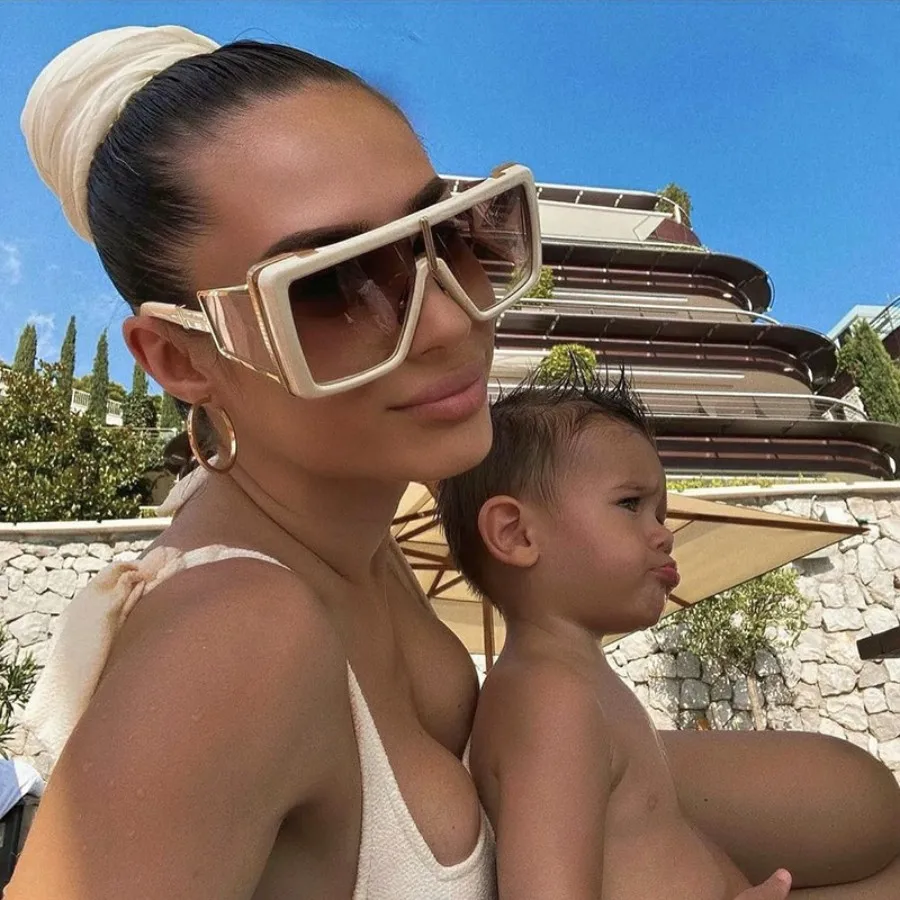 

Солнцезащитные очки в винтажном стиле для мужчин и женщин, большие квадратные солнечные, с защитой от ультрафиолета, для путешествий, 2023