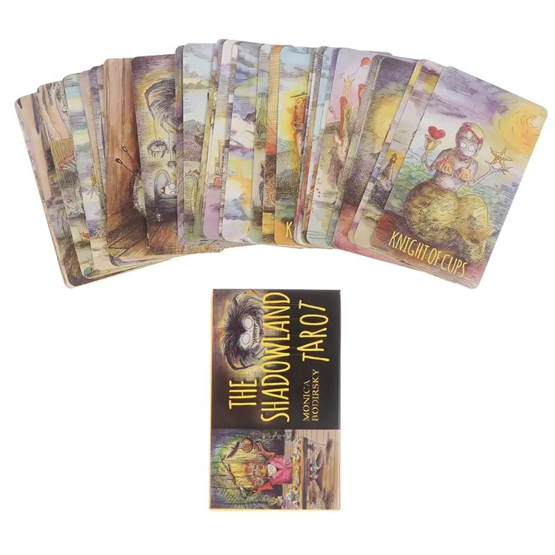 

NEW The Shadow Land Tarot с английским Руководство, гадания для карт