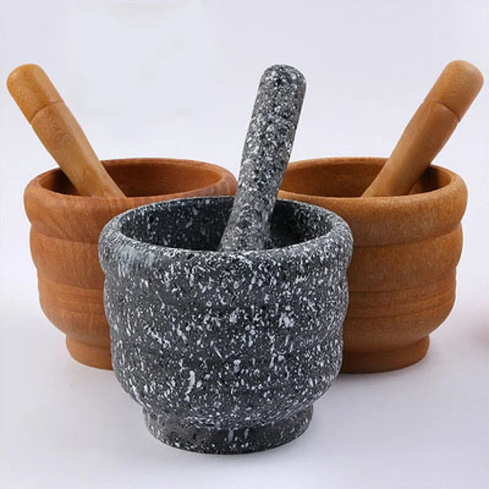 Горшок для мопсинга чеснока деревянный цвет ручная шлифовка полировка миска на