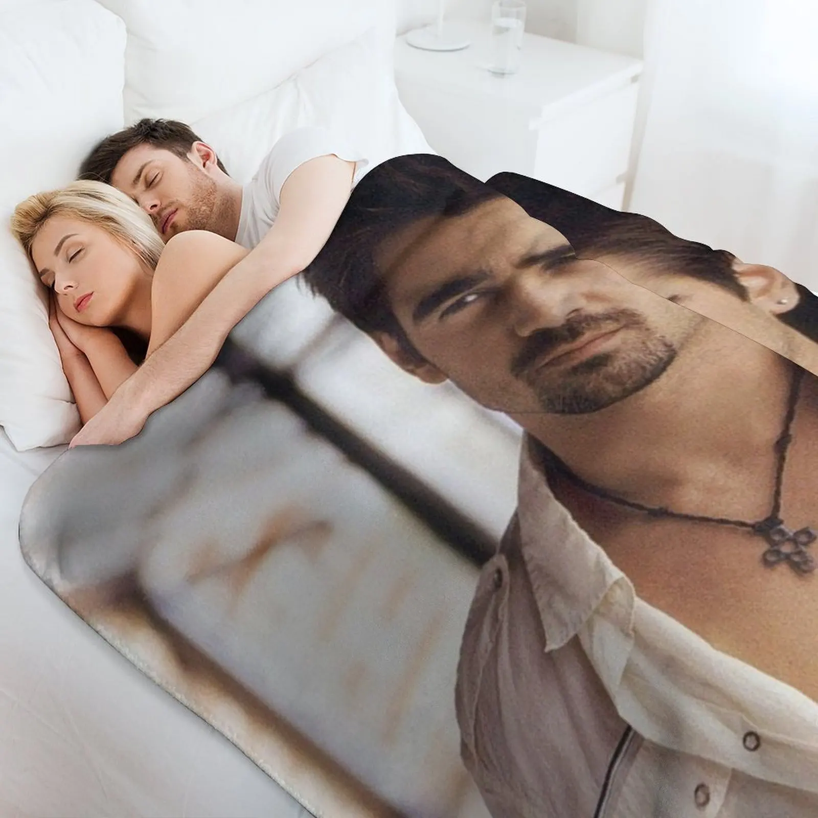 Фото Плед Colin Farrell, устойчивый к сминанию, легкий плед №4