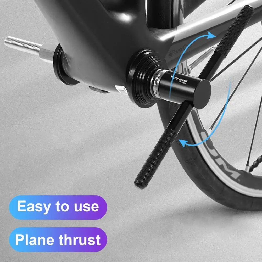 

Axis Press Tool CNC Processing Anti-Slip Handle Stainless Steel Bottom Bracket Press Maintenance Tool Bicycle Repair Tools