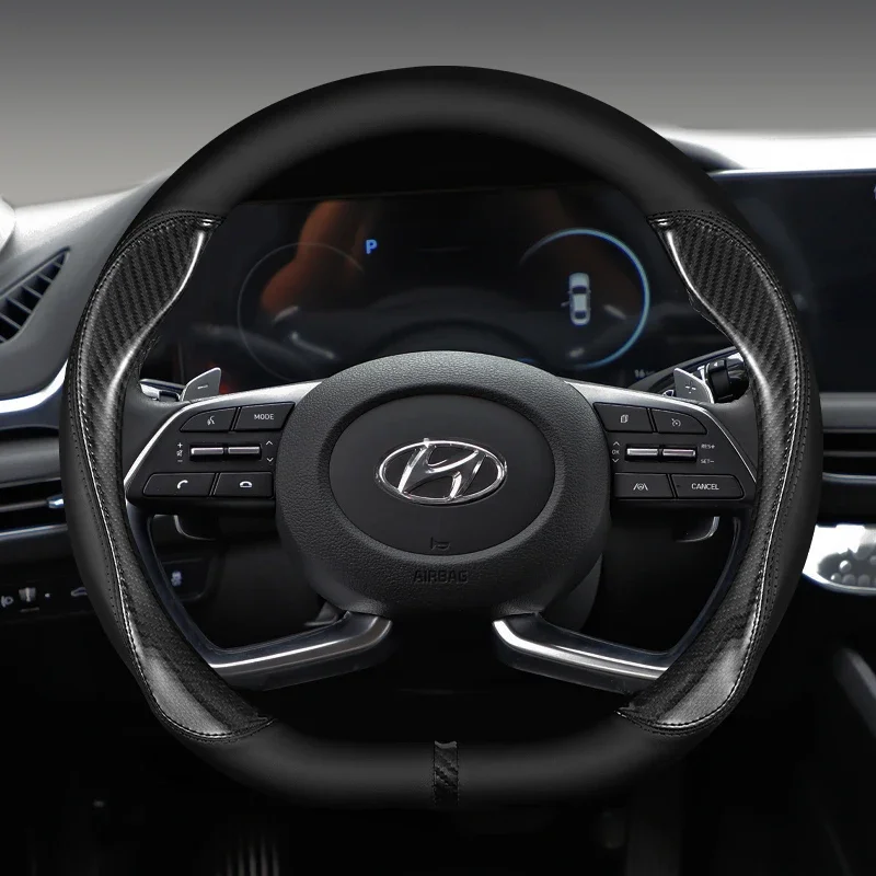Чехол рулевого колеса автомобиля из искусственной кожи для Hyundai i40 i30 i10 ix35 ix25 Tucson