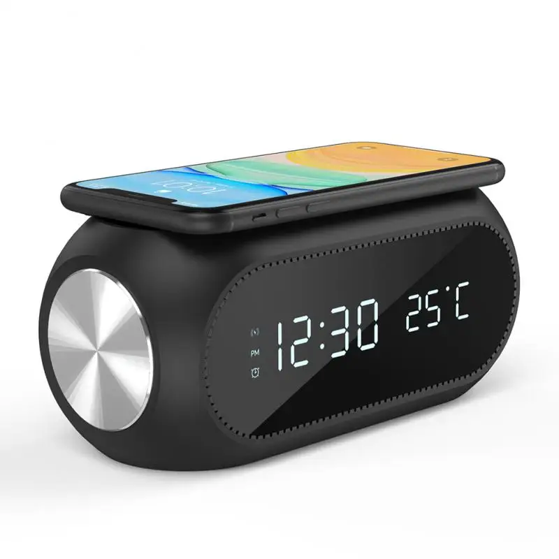 

Fast Station Desktop Clocks Portable Durable Wireless Charger Clock Universal Digital Alarm Clock Chargers 2023 Alarm Clock New