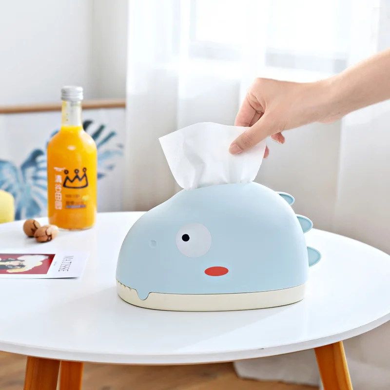 

Cute Cartoon Tissue Box Desktop Toilet Paper Holder Table Storage Bins Wc Paper Organizer Container Home Accessory Decoration