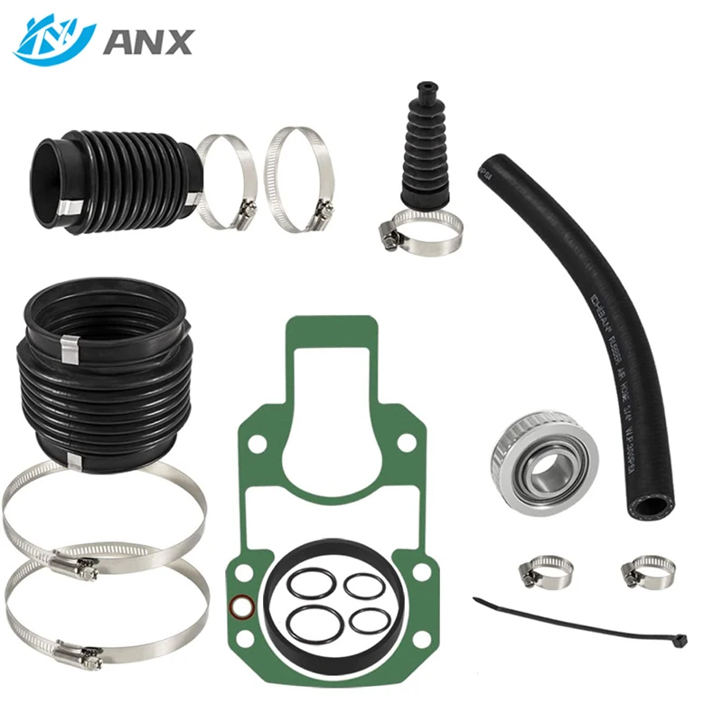 ANX 30-803099T1 Transom Bellows Repair Kit with Exhaust Bellows for MerCruiser Alpha One, Gen II Stern Drives Boat Accessories enlarge