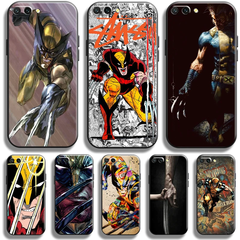 

Marvel X-Men Wolverine Case For Huawei Honor 10X 9X Lite Pro For Honor 10 10i 9 9A Phone Case Liquid Silicon Soft TPU Carcasa