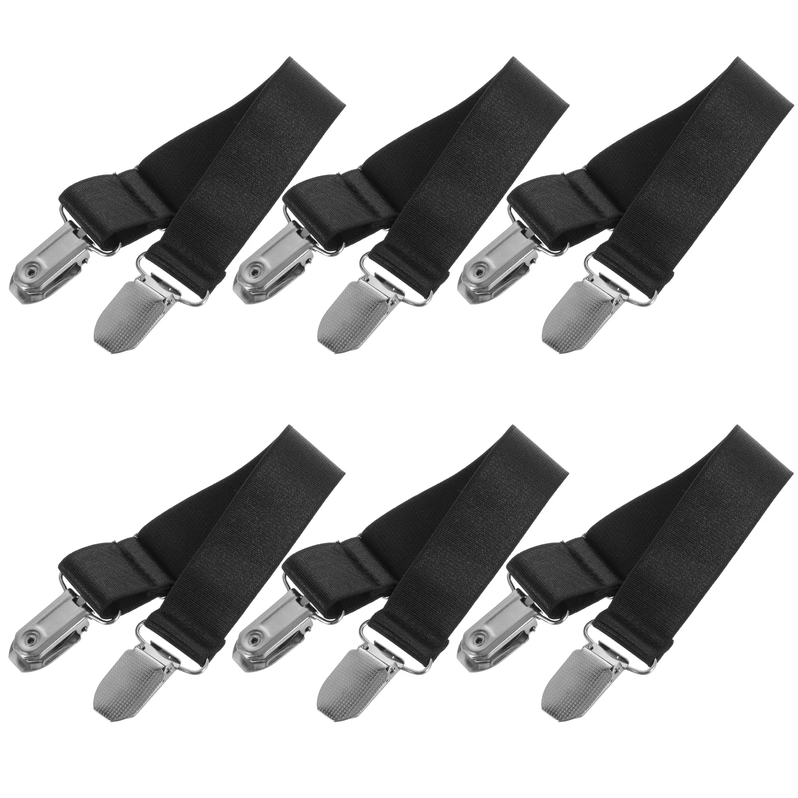 

6 Pcs Fashion Tops Boot Clip Motorcycle Riding Pant Leg Loop Strap Cardigan Clips Jacket Elastic Buckle Miss