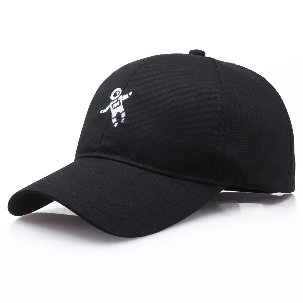 

Astronaut Embroidered Baseball Cap Solid Color Cotton Golf Cap Harajuku Streetwear Autumn Winter Cartoon Hat Dropshipping