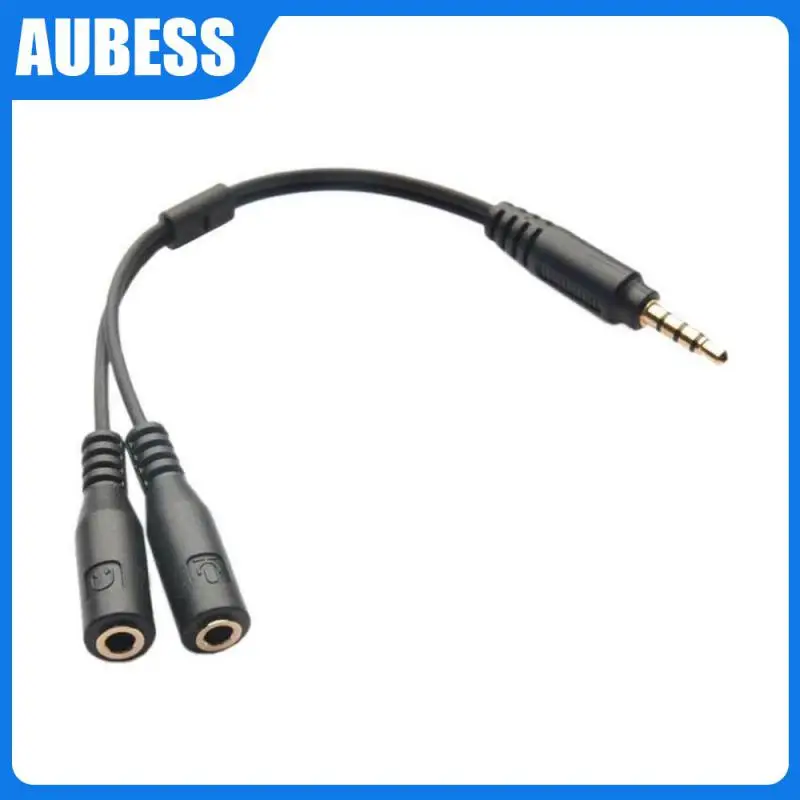 

Double Headphone Adapter Stereo Audio Male To 2 Female Cable Adapt Headset Mic Type C Or Xiaomi Mobile Phone Accessories 3.5mm