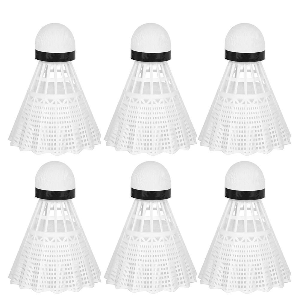 

6Pcs LED Nylon Shuttlecock Colorful Badminton Game Head Shuttlecock Light Weight with LED