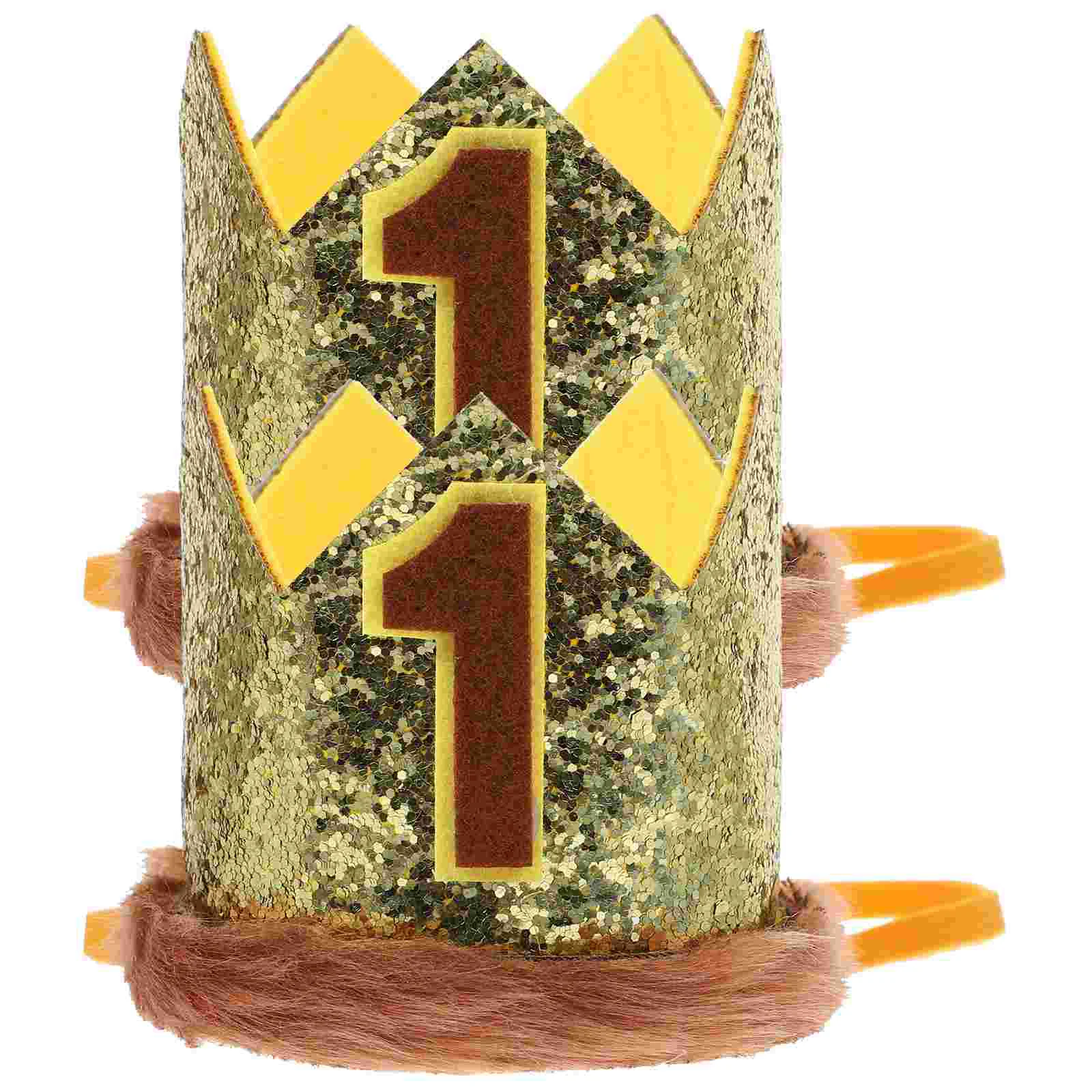 

Birthday 1St Hat First Party Headband Tiara 1 Baby Gold My Girl Boy Bday Hairband Decoration Gift Prince Props Photoprincess