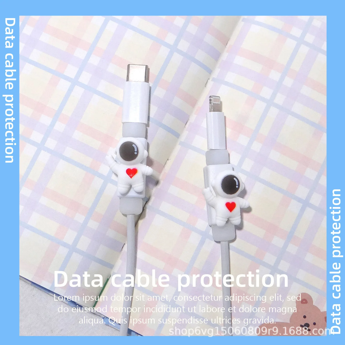 Новое поступление мультяшный USB-кабель для передачи данных защитный чехол iPhone 13