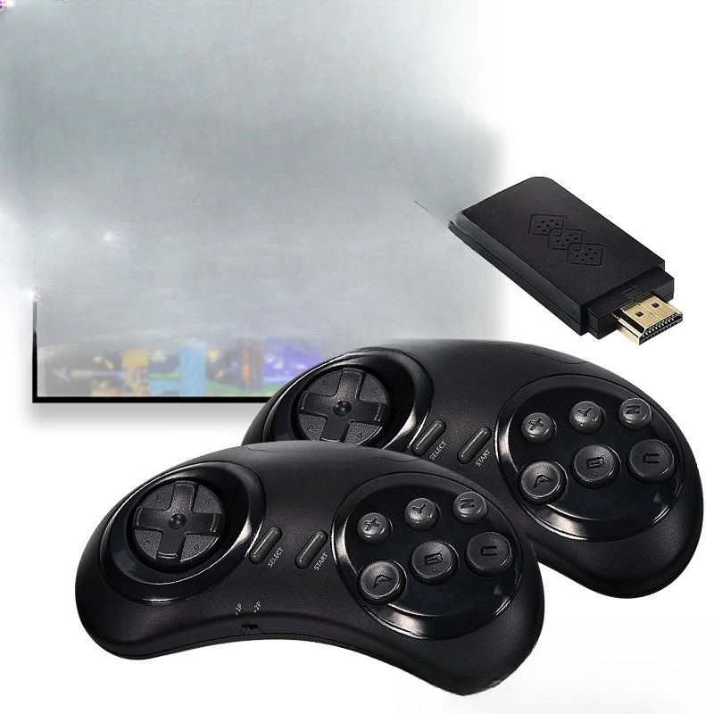 Фото Классическая ретро игровая консоль MD Sega, домашняя игровая консоль высокого разрешения HDMI, беспроводная двойная игровая консоль №1