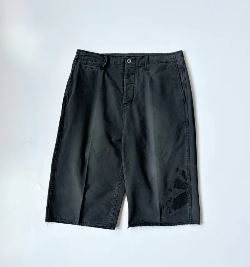 Фото Шорты VISVIM WMV BROADER CHINO SHORTS CRASH, укороченные брюки №3