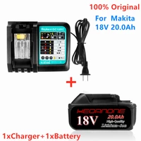 18v 20 0ah rechargeable battery 20000mah liion battery replacement power tool battery for makita bl1860 bl18303a charger