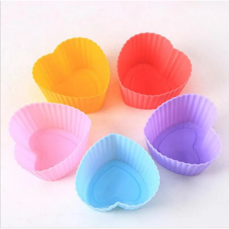 1/3/5 Pcs/Set Silicone Cupcake Baking Molds Cup Set Kitchen Craft Tool Bakeware Pastry Tools Cake Mold |