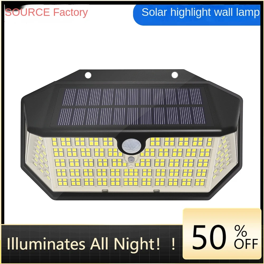

Illuminates All Night, Durable Solar Wall Light 3W，Automatic induction night light, Waterproof LED Lights, for Outdoor Yard