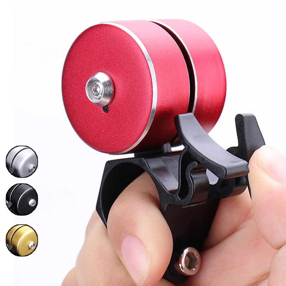

Dual-Ring Design Clear Bicycle Bell Aluminum Alloy Loud Bike Horn Sound Alarm Adult/Youth Bicycle Bell Cycling Accessories C1