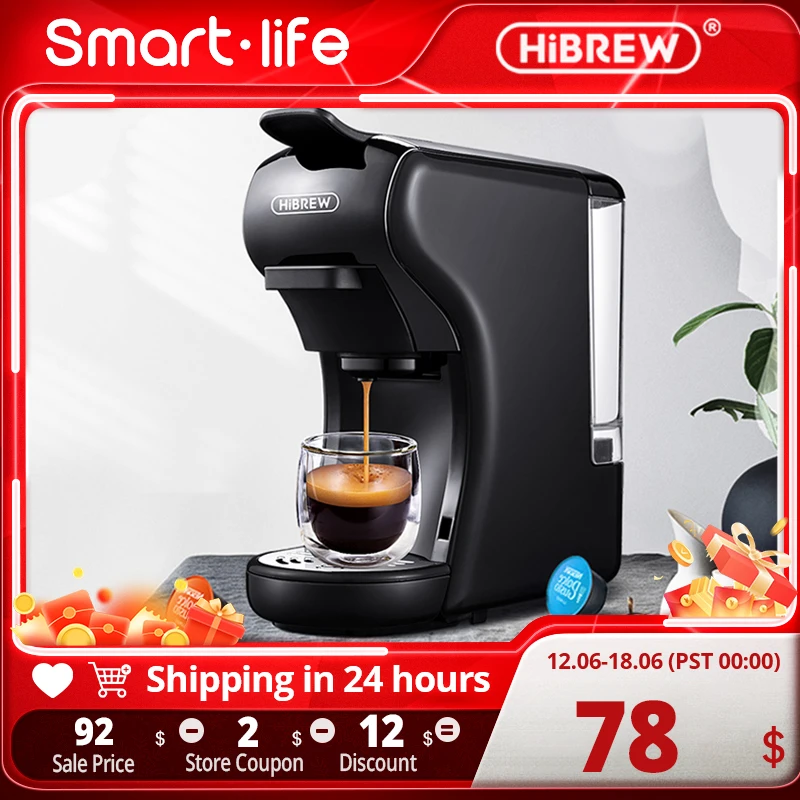 Hibrew H1A Coffee Machine hot&cold 4 in 1, compatible with m