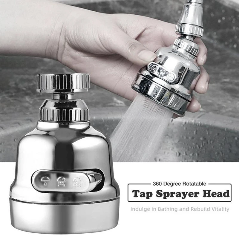 Zhangji Adjustable Swivel Kitchen Faucet 360 Degree Aerator Sprayer Filter Nozzle Diffuser Water Saving Bath Faucet Connector images - 6