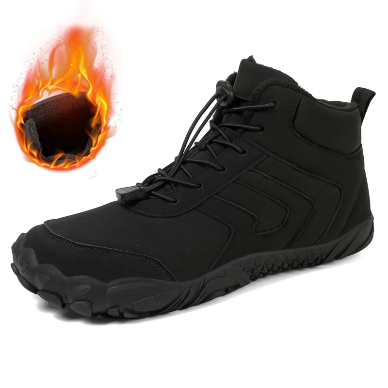 Мужские ботинки для снега босоножки повседневные теплые Нескользящие уличные