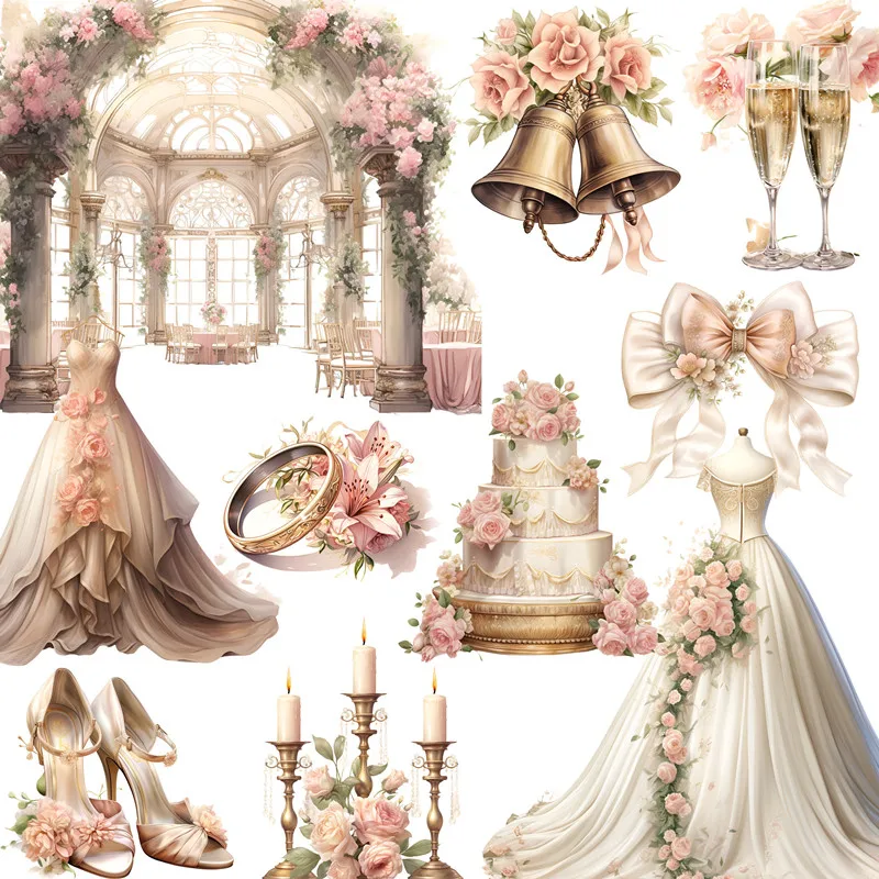 

20 шт./упаковка, декоративные наклейки для альбома