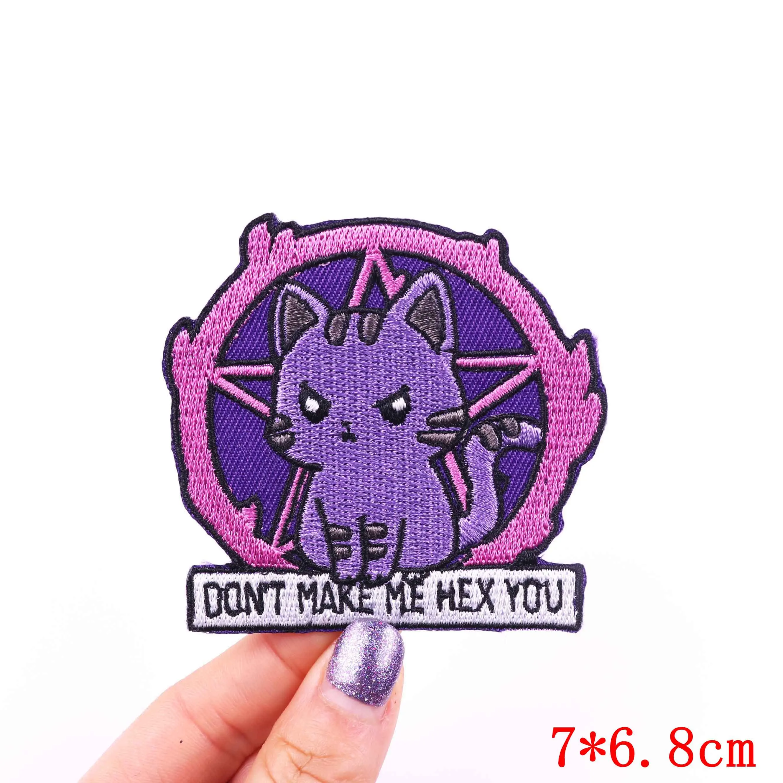 Мультяшные/вышитые патчи термоклейкие для одежды с животными корги кошки