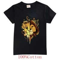 new summer cute kidst shirt harajuku the lion king t shirt cartoon tshirt boys graphic tee 100 cotton top girls clothing