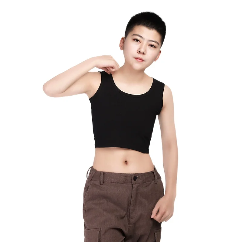 

Les Short Chest Binder Tomboy Trans Lesbian Les FTM Breathable Flat Breast Corset Slim Shaper Vest Cosplay Tank Tops Underwear