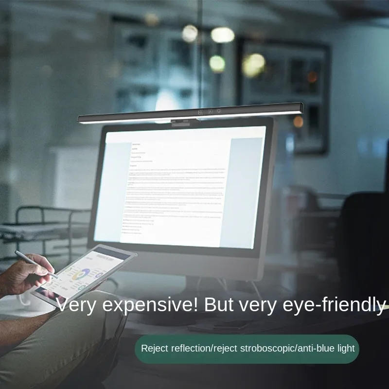 Светодиодная настольная лампа с плавным затемнением осветительный прибор для