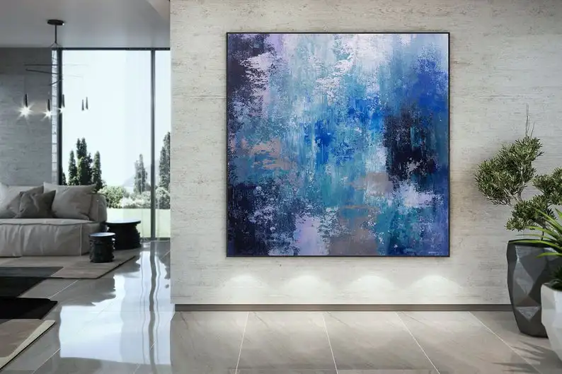 

Large Modern Wall Art Painting,square painting,canvas wall art,oil canvas art,textured art DAC035