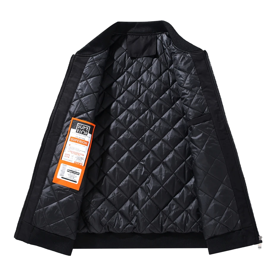 Мужская зимняя куртка-бомбер с вышивкой размеры до 10XL