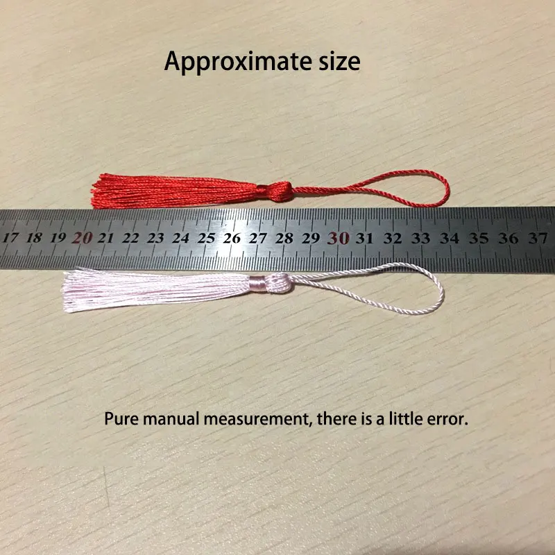 100 шт./лот Вертикальная кисточка шелковая бахрома шитье отделка декоративные