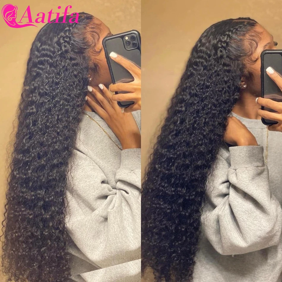 Aatifa Малайзия искусственные человеческие волосы вьющиеся 1/3/4 шт. 32 дюйма длинные