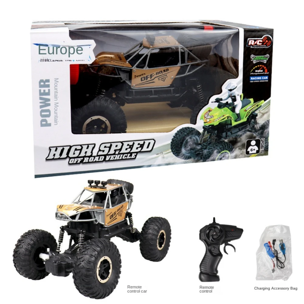 RC Car 1:16 Remote Control Car 2.4G Drift off-Road Vehicle Alloy Climbing Monster Truck High-Speed Racing Boy Charging Toy enlarge