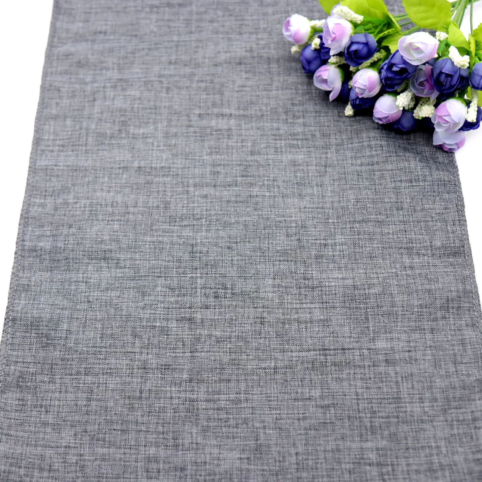 

Khaki Rustic Imitation Linen Table Runner Modern for Home Party Christmas Decorations Camino De Mesa Navidad Decoración