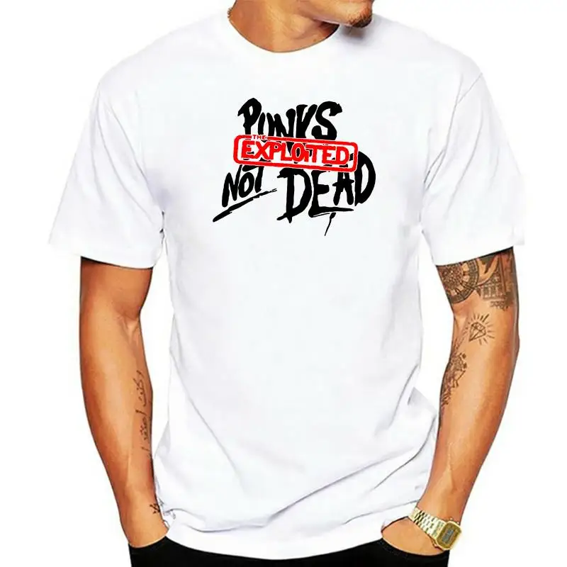 

New The Exploited Maggie Punks Not Dead Black White Men T-shirt S-2XL