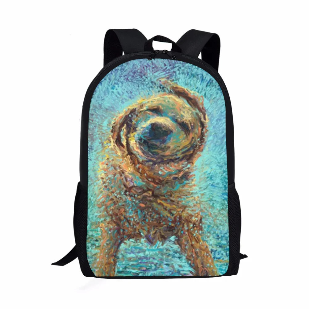 Art Painting Work Element Printing Pattern School Backpacks Personalized Kids Daypack New Design Rucksack for Teenager