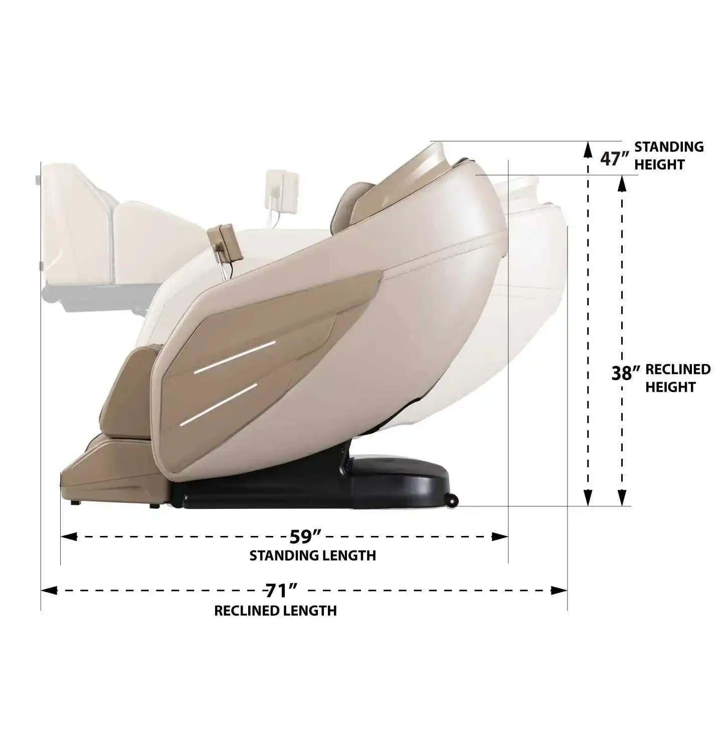 Полностью автоматический массажер для всего тела Riway Thai 4D складное 3d-кресло