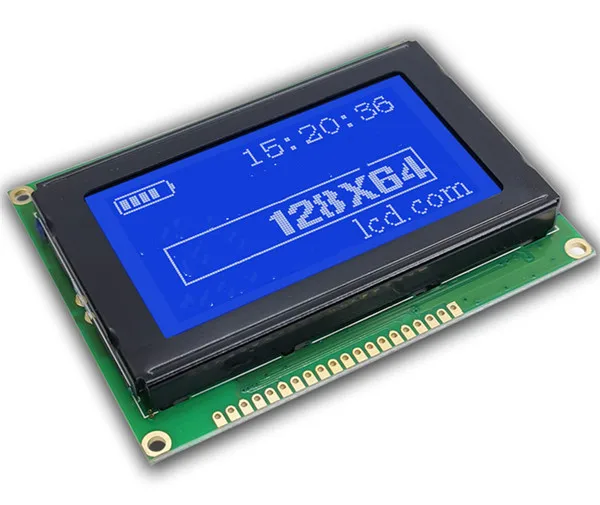 3 15 дюймовый 20PIN COB LCD 12864D графический экран KS0108B контроллер синяя/желтая