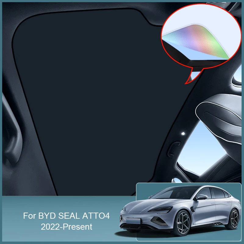 Автомобильный красочный ледяной Хрустальный солнцезащитный козырек для BYD SEAL ATTO4